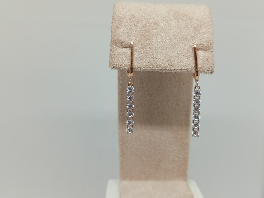 СЕРЬГИ С КАМНЯМИ (Au 585)