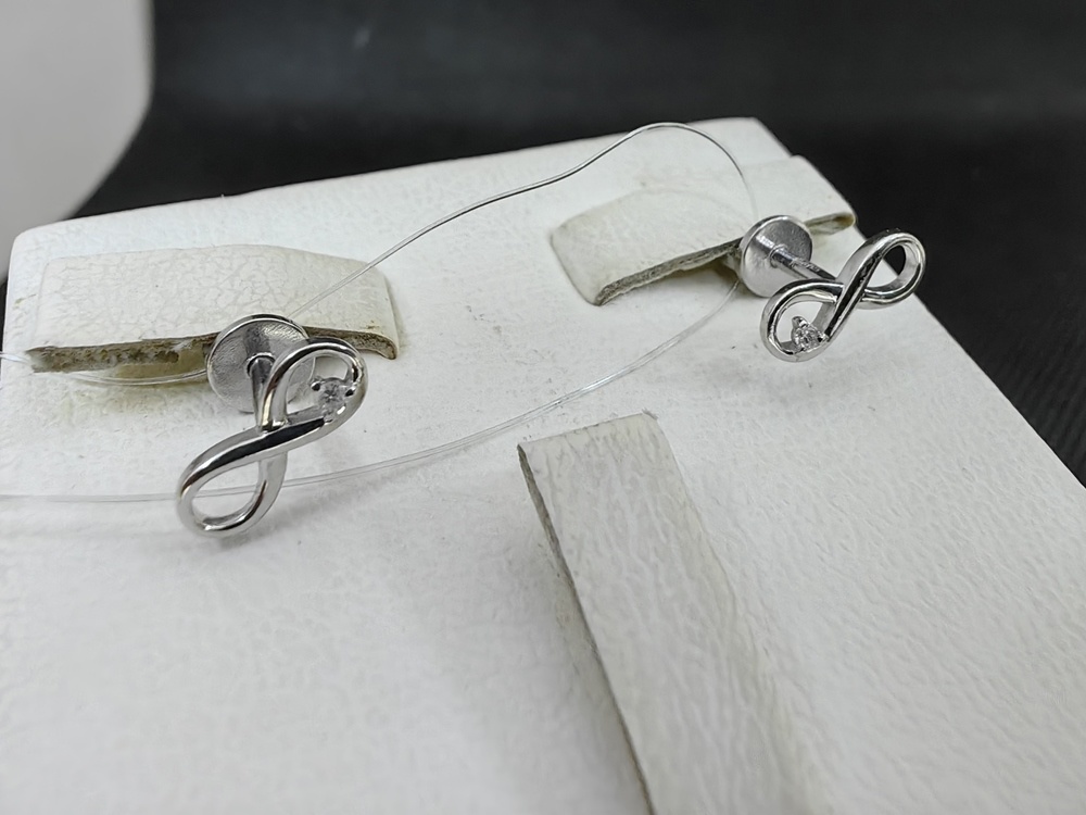 СЕРЬГИ БРИЛЛИАНТ (Ag 925)