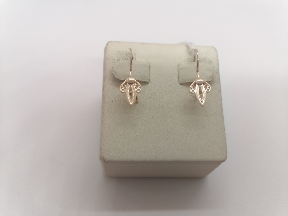 СЕРЬГИ БЕЗ КАМНЯ (Au 585)