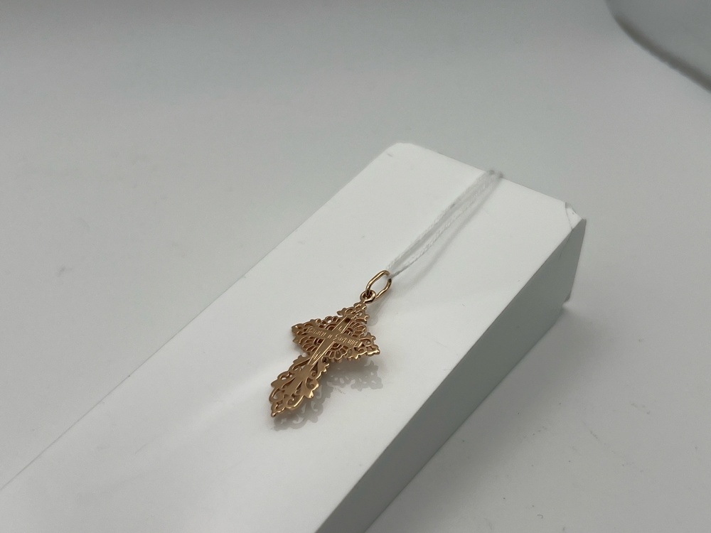 ПОДКБК585 ПОДВЕСКА КРЕСТ БЕЗ КАМНЯ (Au 585)