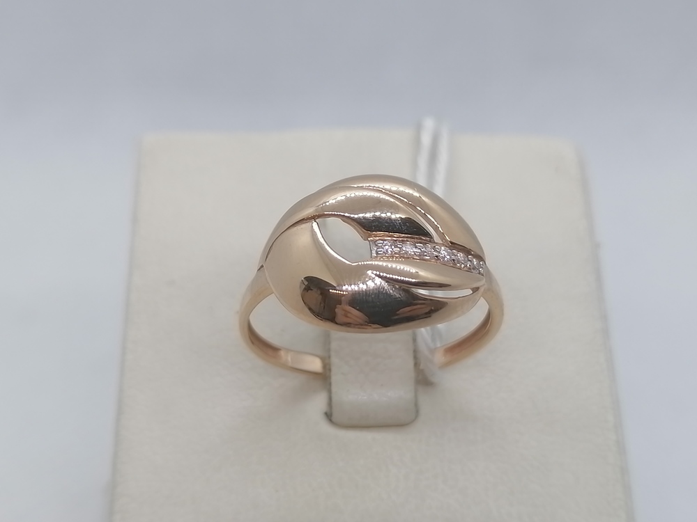 КОЛЬЦО С КАМНЯМИ (Au 585)