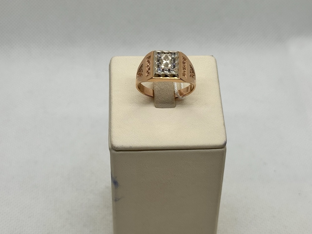 ПЕЧАТКА С КАМНЯМИ (Au 585)