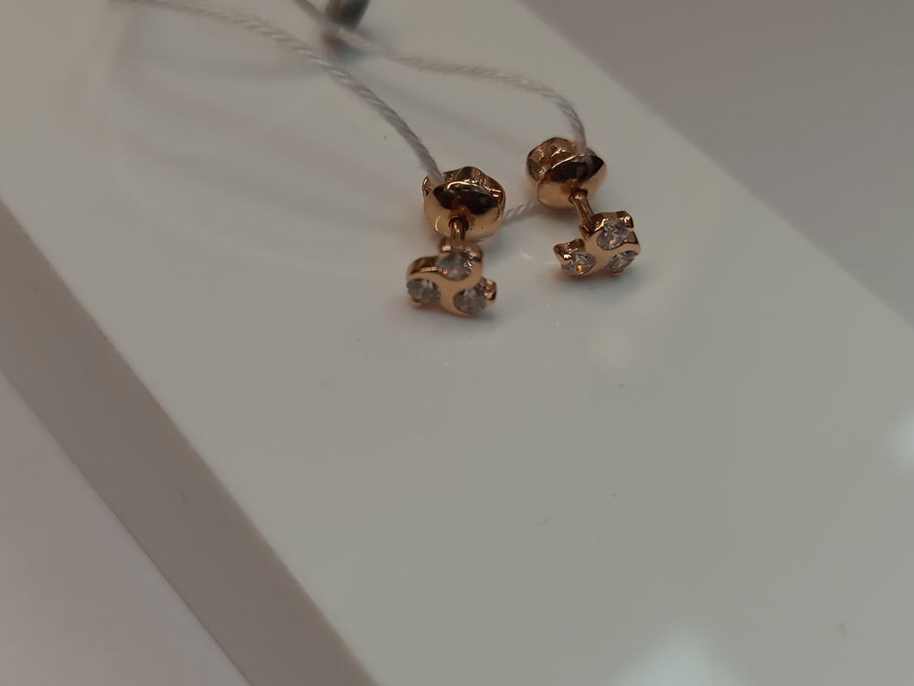 СПУС585 СЕРЬГИ ПУСЕТЫ (Au 585)