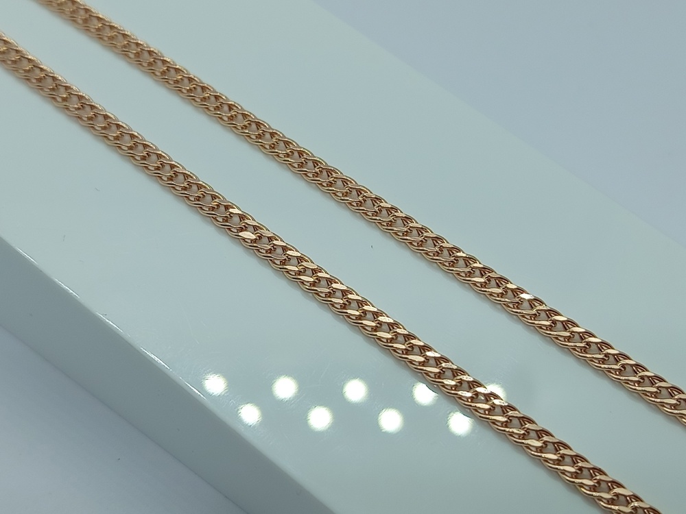 ЦЕПЬ ПУСТОТЕЛАЯ Ромб двойной (Au 585)