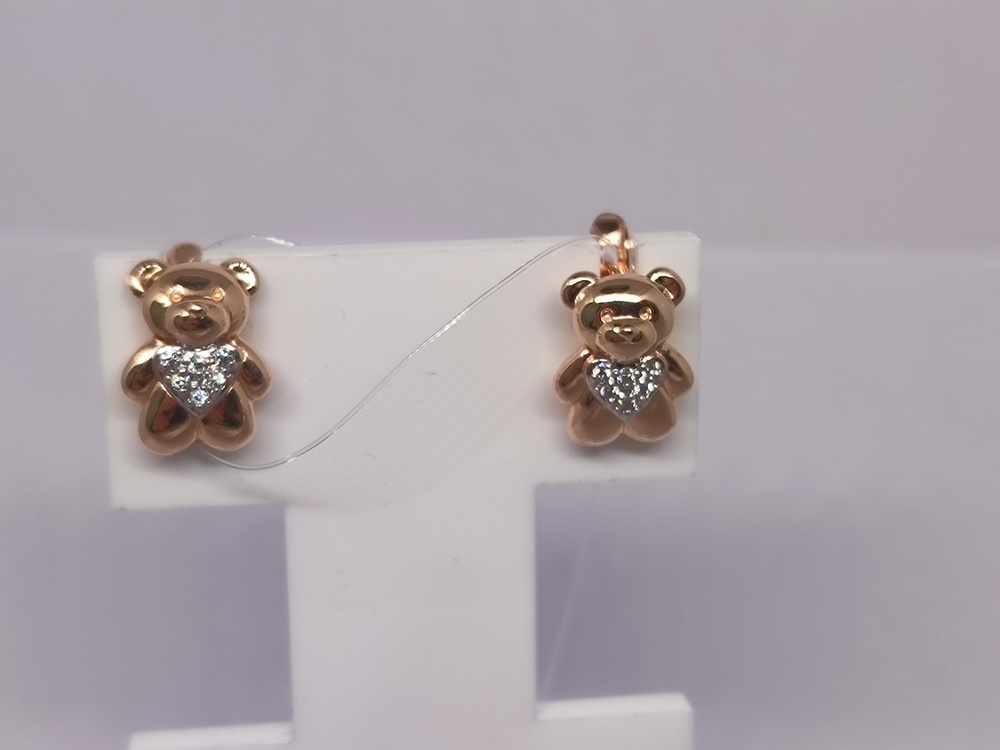 СЕРЬГИ С КАМНЯМИ (Au 585)