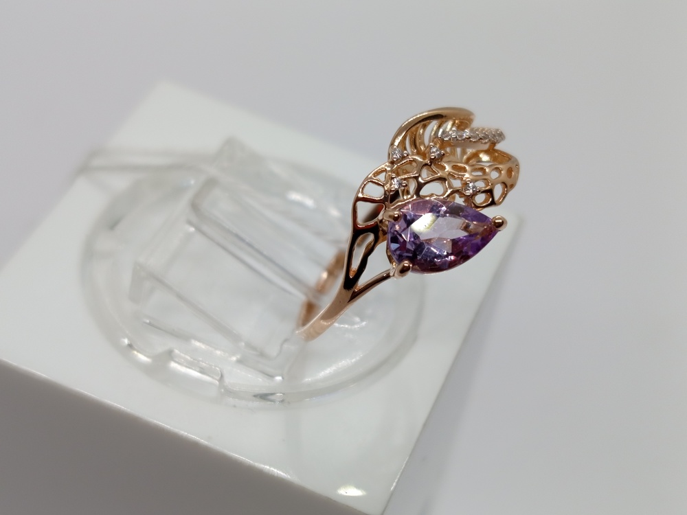 КОЛКМИ585 КОЛЬЦО С КАМНЯМИ (Au 585)