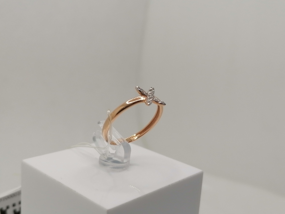 КОЛЬЦО С КАМНЯМИ (Au 585)