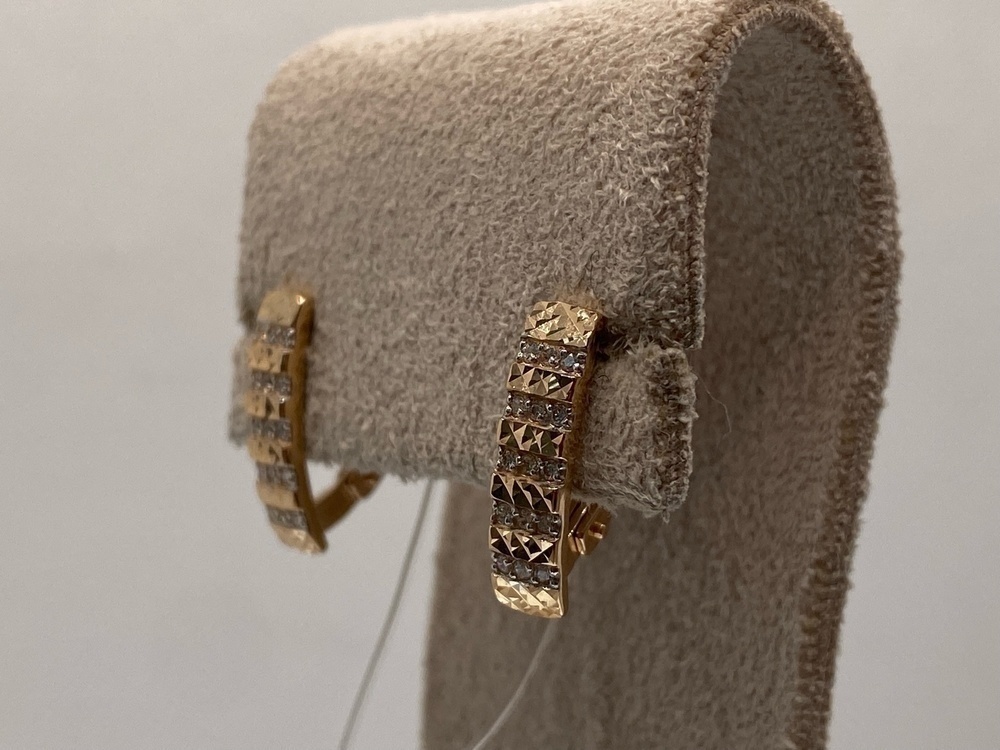 СЕРЬГИ С КАМНЯМИ (Au 585)