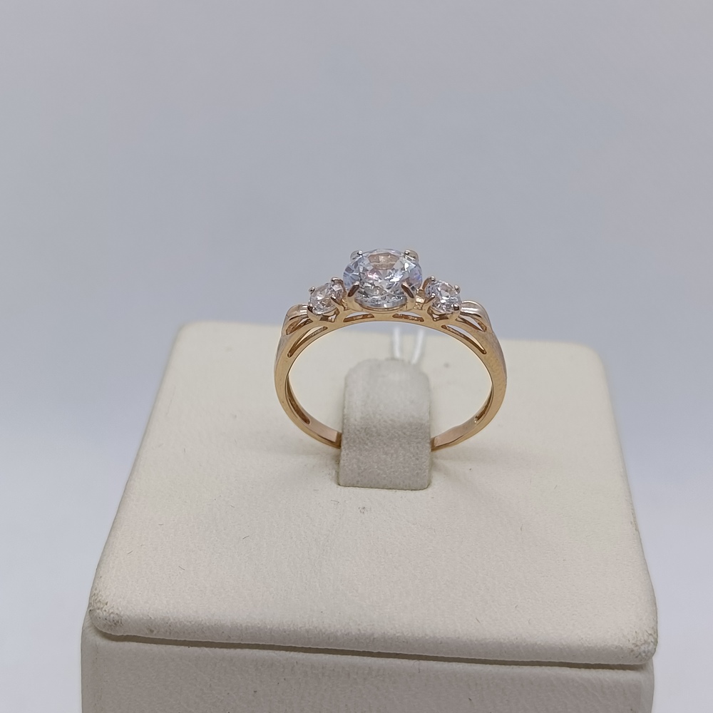 КОЛЬЦО С КАМНЯМИ (Au 585)