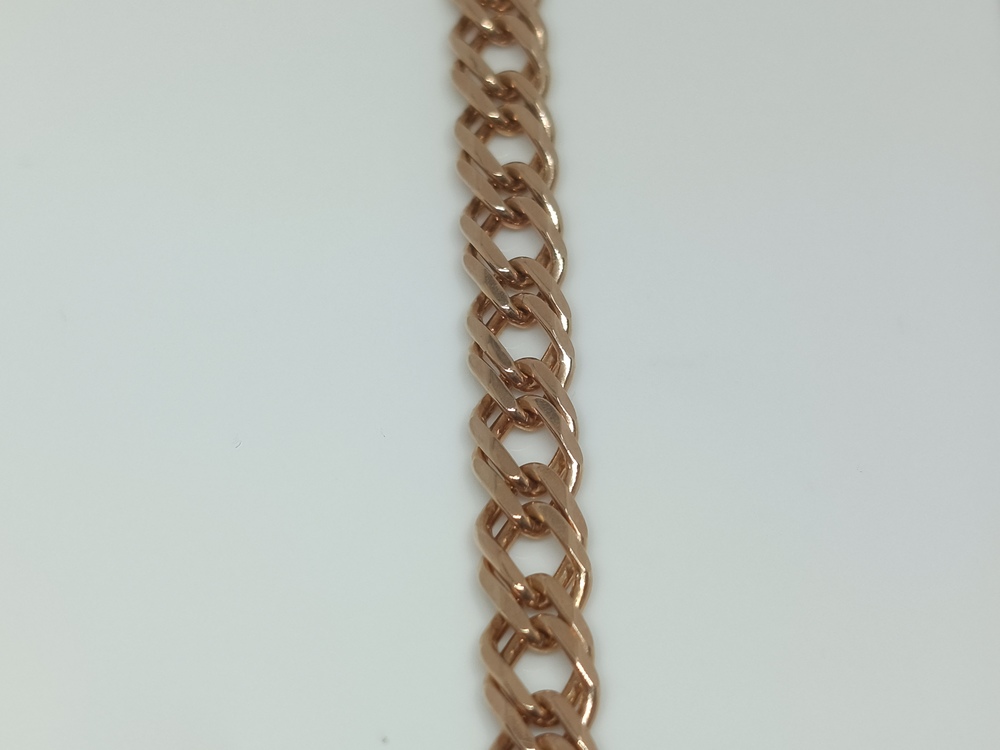 БРАСЛЕТ ПОЛНОВЕСНЫЙ Ромб двойной Au 585