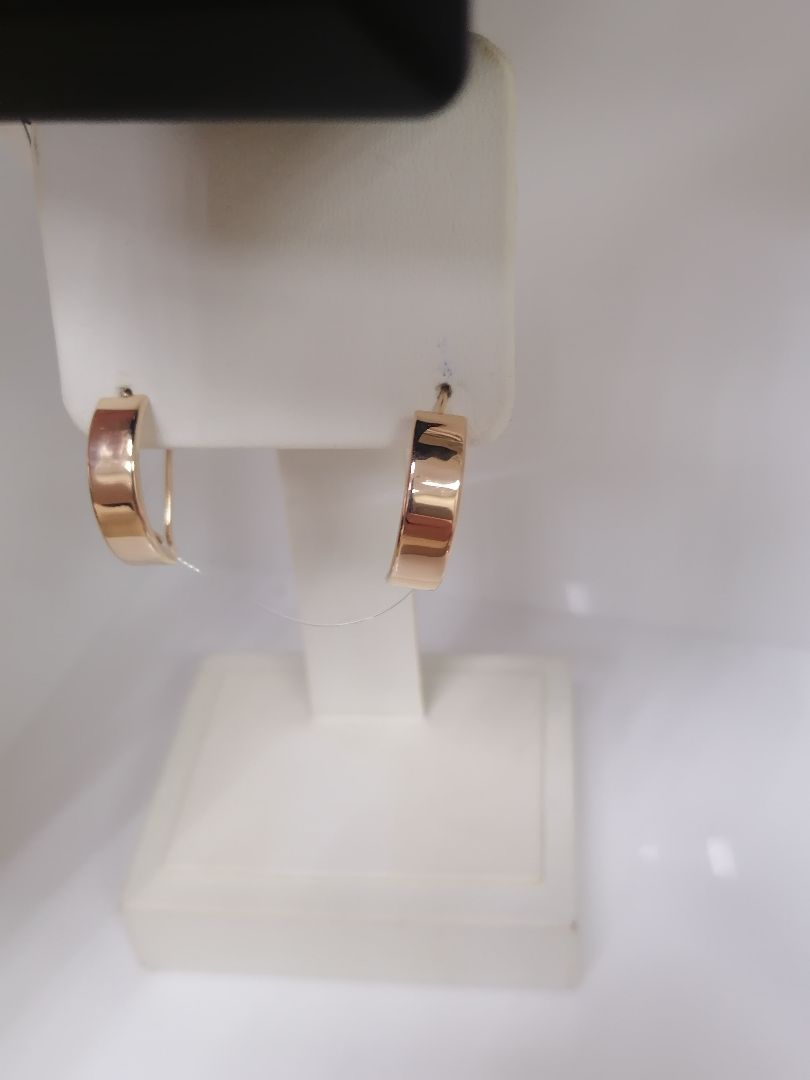 СЕРЬГИ ПЕТЕЛЬКА без камня (Au 585)