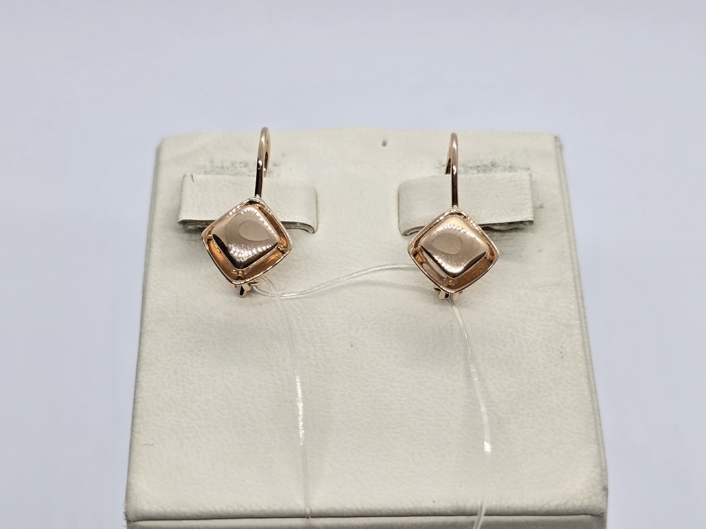 СЕРЬГИ ПЕТЕЛЬКА без камня (Au 585)