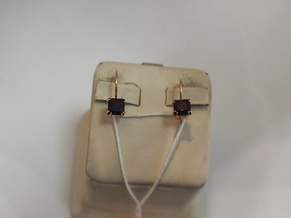 СЕРЬГИ С КАМНЕМ (Au 585)