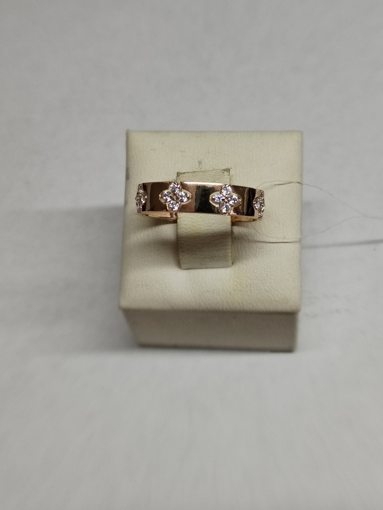 КОЛЬЦО С КАМНЯМИ (Au 585)