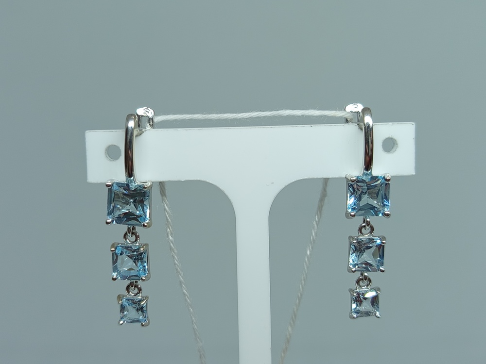 СЕРЬГИ С КАМНЯМИ (Au 585)