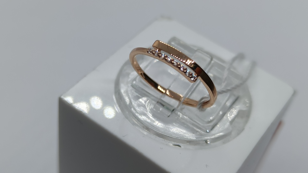 КОЛЬЦО С КАМНЯМИ (Au 585)