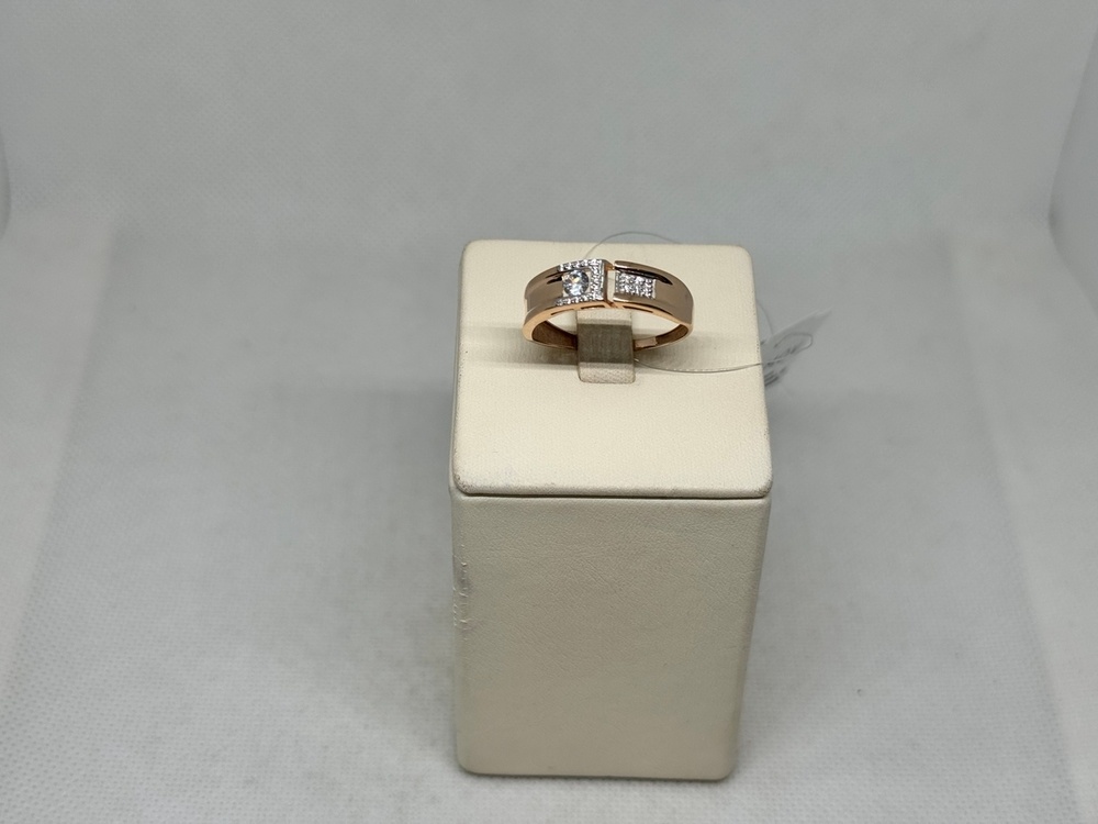 КОЛЬЦО С КАМНЯМИ (Au 585)