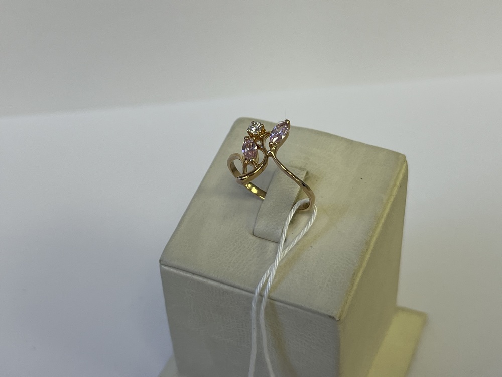 КОЛКМИ585 КОЛЬЦО С КАМНЯМИ (Au 585)