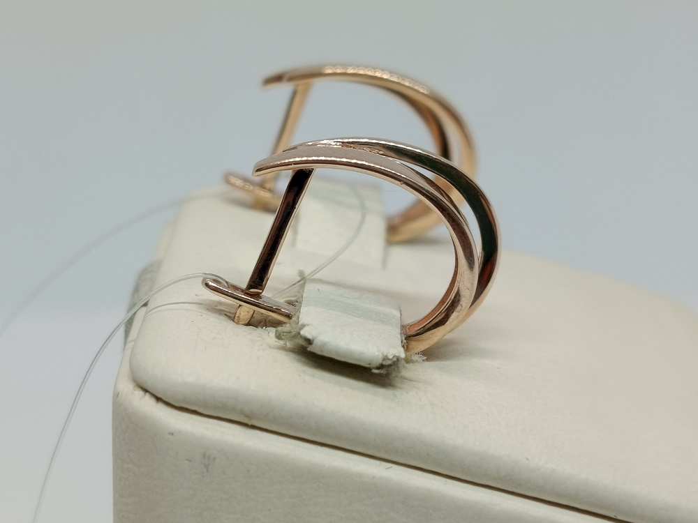 СЕРЬГИ БЕЗ КАМНЯ (Au 585)