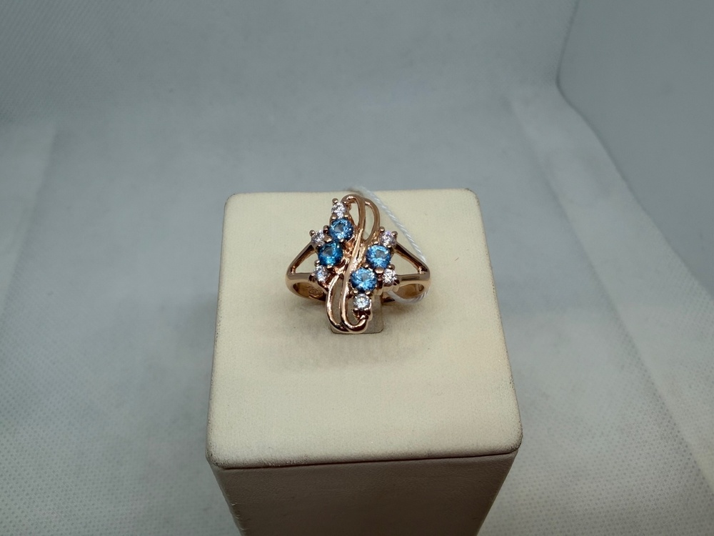 КОЛКМИ585 КОЛЬЦО С КАМНЯМИ (Au 585)