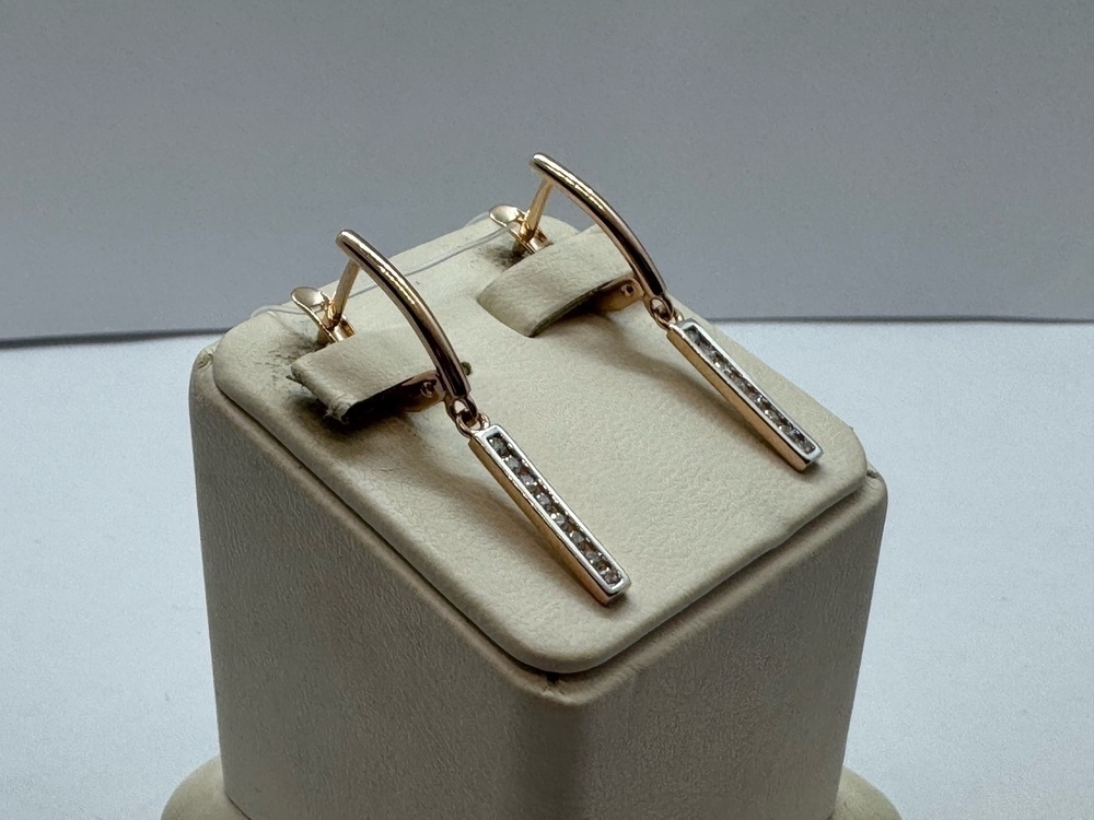 СЕРЬГИ С КАМНЯМИ (Au 585)