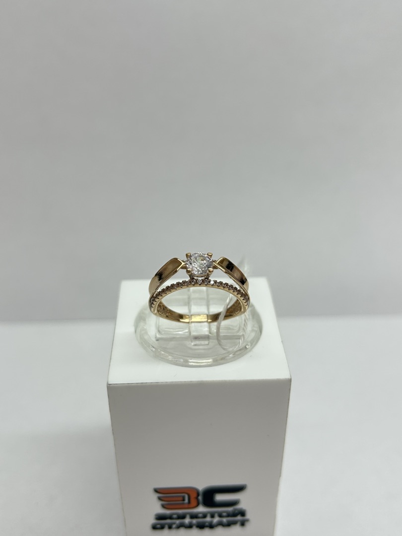 КОЛЬЦО С КАМНЯМИ (Au 585)