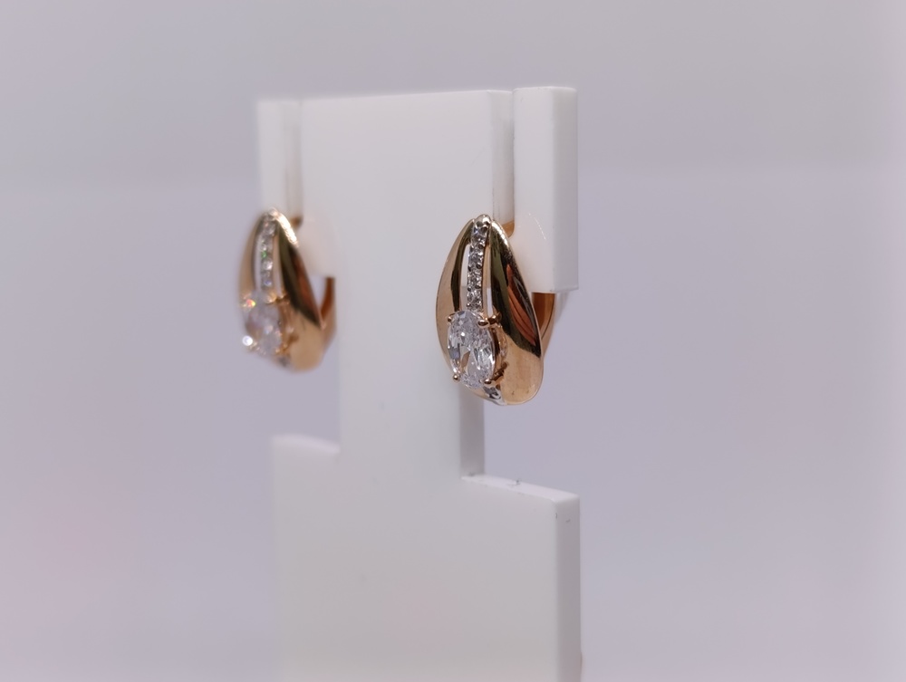 СЕРЬГИ С КАМНЯМИ (Au 585)