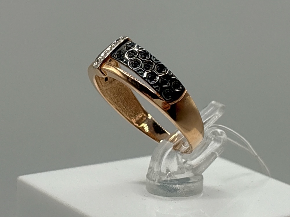 КОЛЬЦО С КАМНЯМИ (Au 585)