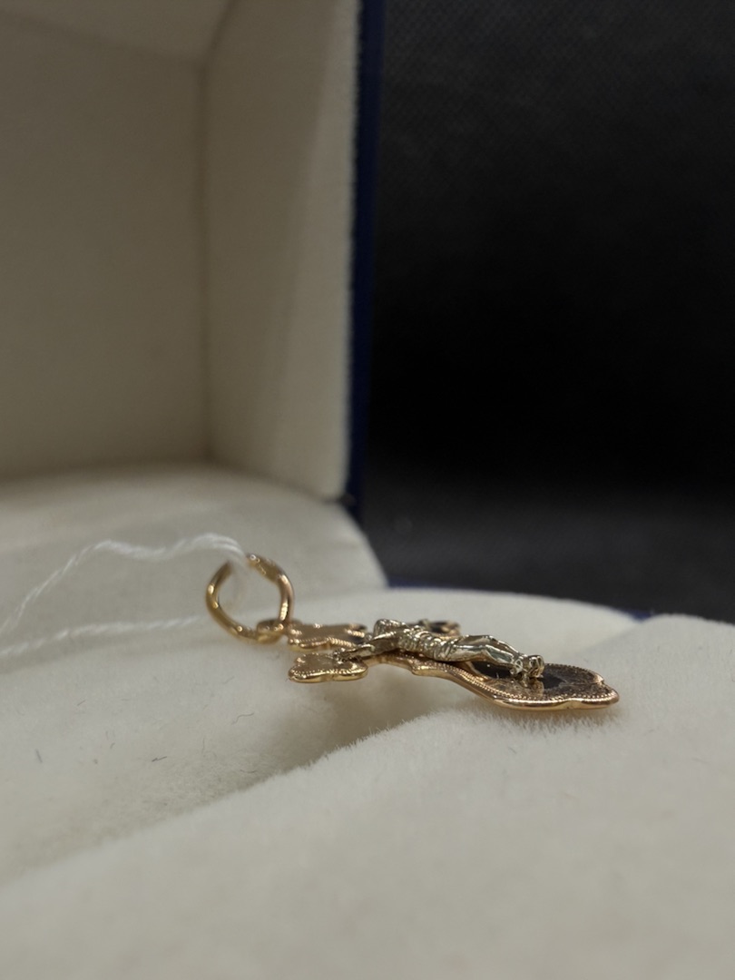 ПОДКБК585 ПОДВЕСКА КРЕСТ БЕЗ КАМНЯ (Au 585)