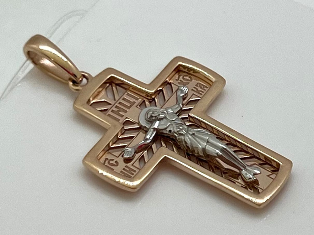 51-131-01414-1 ПОДВЕСКА КРЕСТ (Au 585)