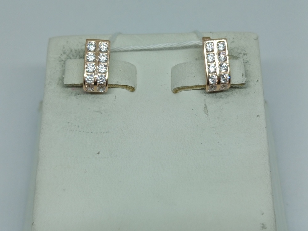 СКМИ585 СЕРЬГИ С КАМНЯМИ (Au 585)