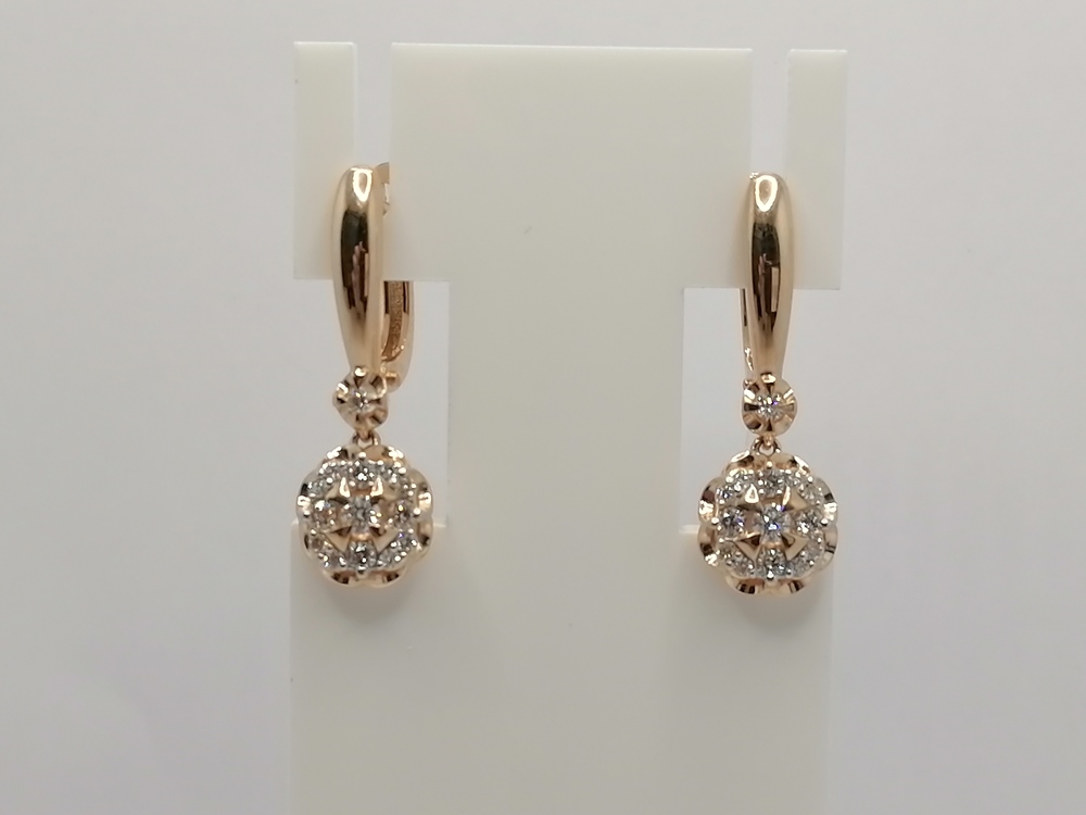 СЕРЬГИ БРИЛЛИАНТ (Au 585)