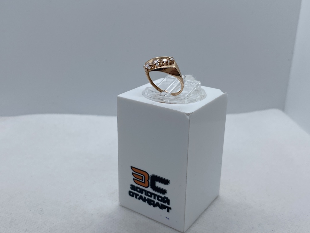 КОЛЬЦО С КАМНЯМИ (Au 585)