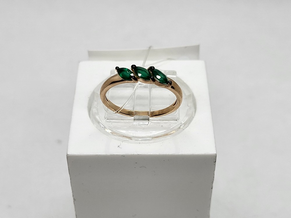 КОЛЬЦО С КАМНЯМИ (Au 585)