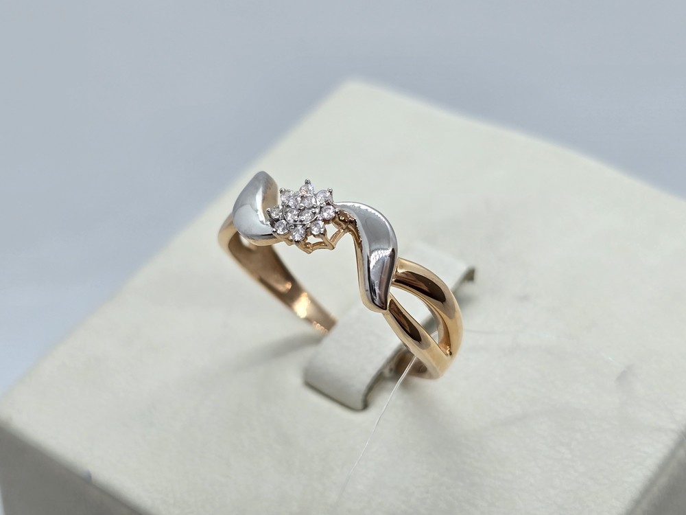 КОЛЬЦО С КАМНЯМИ (Au 585)