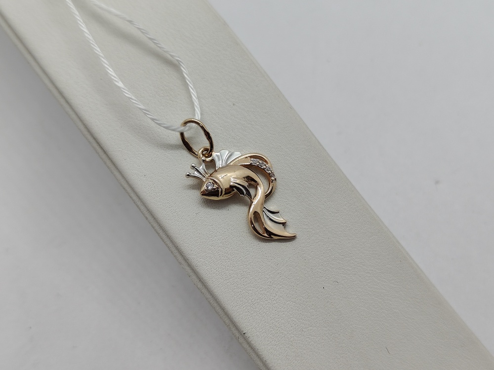 ПОДКМИ585 ПОДВЕСКА С КАМНЯМИ (Au 585)