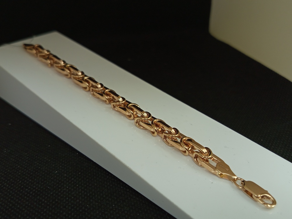 БРАСЛЕТ ПОЛНОВЕСНЫЙ Московский бит (Au 585)