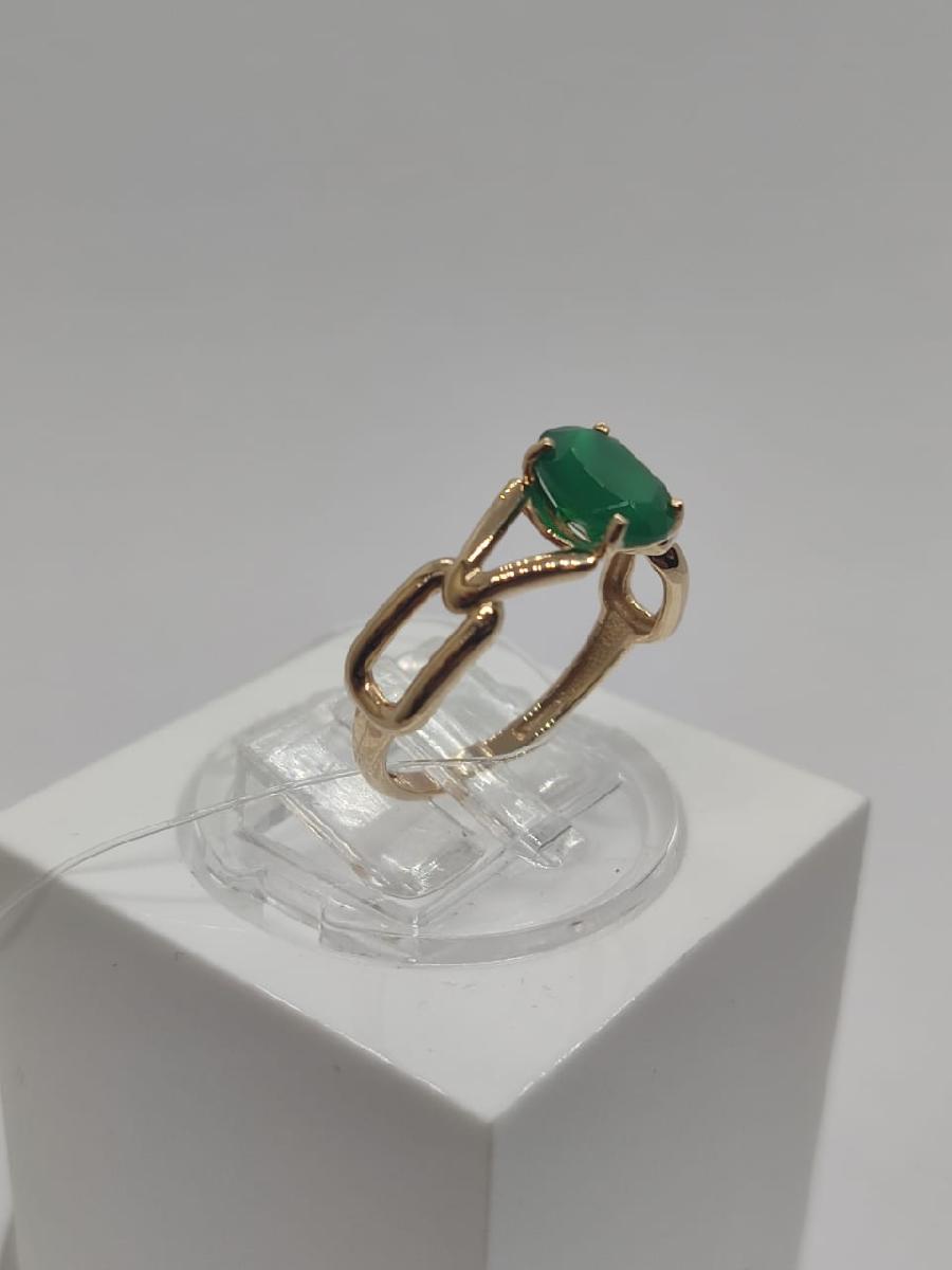 КОЛЬЦО АГАТ (Au 585)