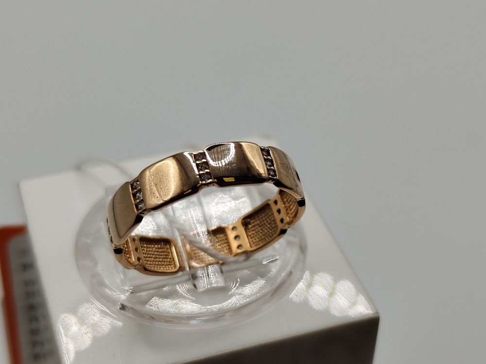 КОЛКМИ585 КОЛЬЦО С КАМНЯМИ (Au 585)