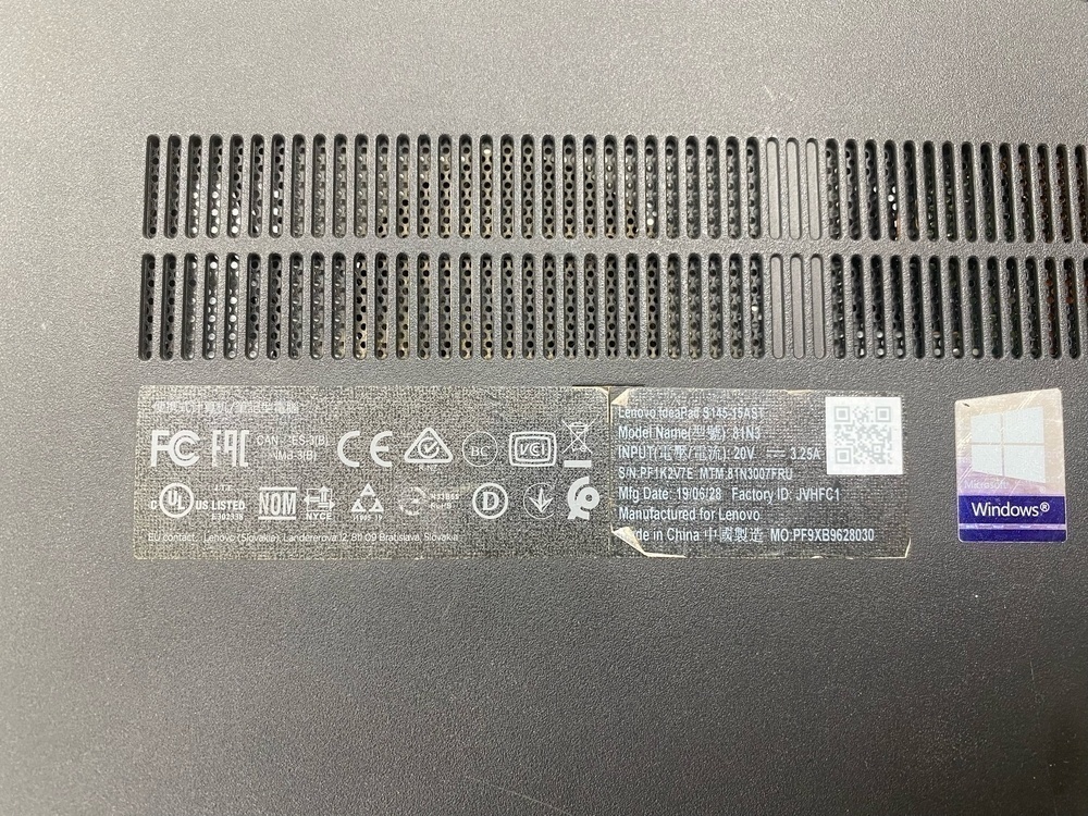 Ноутбук Lenovo lenovo IdeaPad S145-15AST; A6-9225, AMD Radeon (TM) Graphics, 4 Гб, 128 Гб, Нет