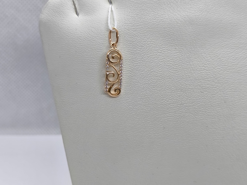 ПОДКМИ585 ПОДВЕСКА С КАМНЯМИ (Au 585)