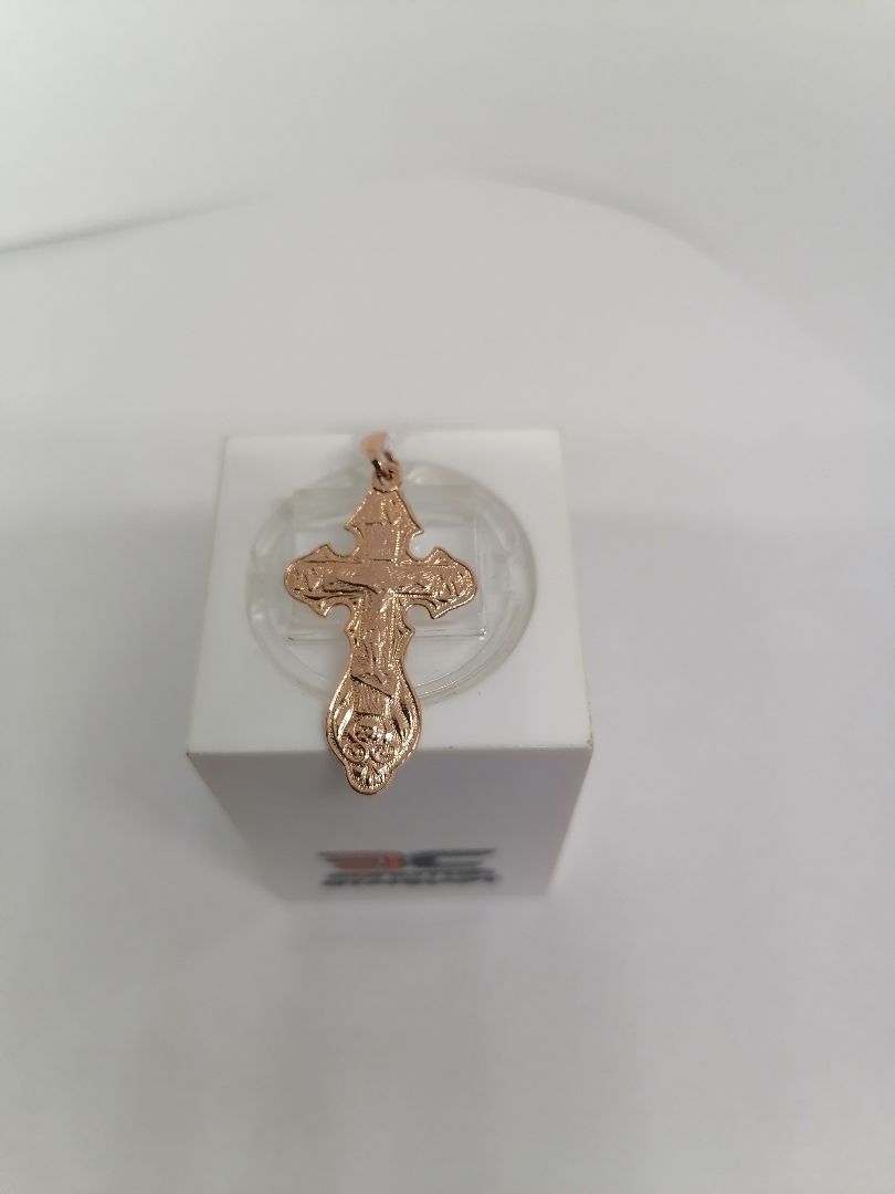 ПОДВЕСКА КРЕСТ БЕЗ КАМНЯ (Au 585)