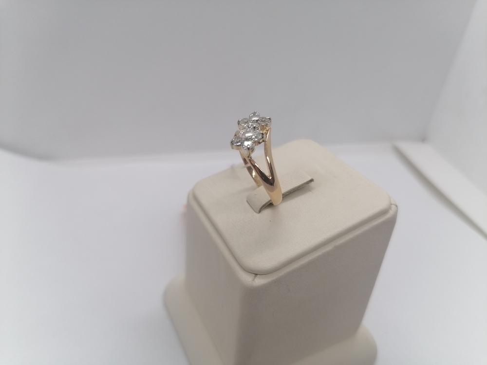 КОЛЬЦО С КАМНЯМИ (Au 585)