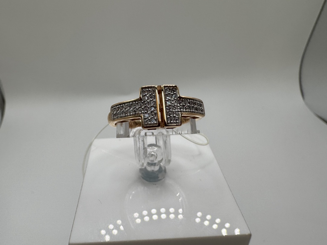 КОЛЬЦО С КАМНЯМИ (Au 585)