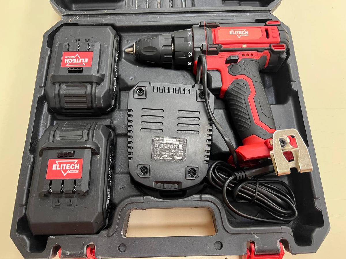 Шуруповерт Elitech ДА 18СЛ2 Промо;