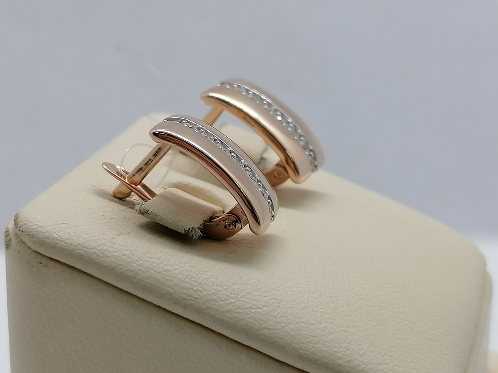 08-217849 СЕРЬГИ С КАМНЯМИ (Au 585)