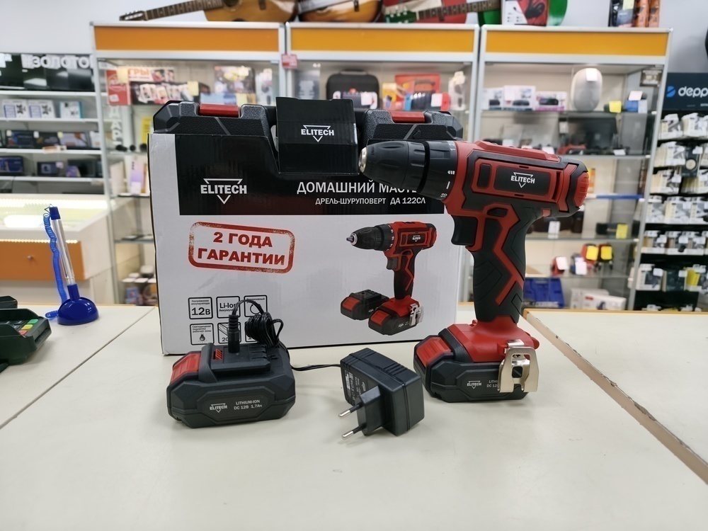 Шуруповерт Elitech ДА 122СЛ