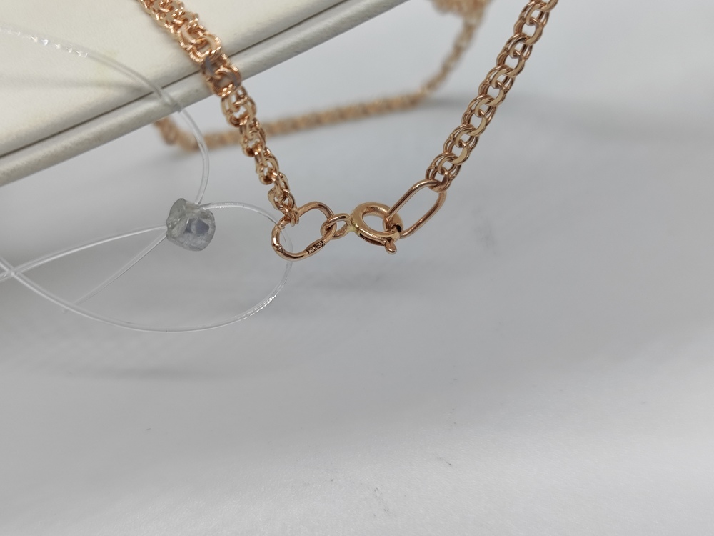 ЦЕПЬ ПУСТОТЕЛАЯ Бисмарк (Au 585)