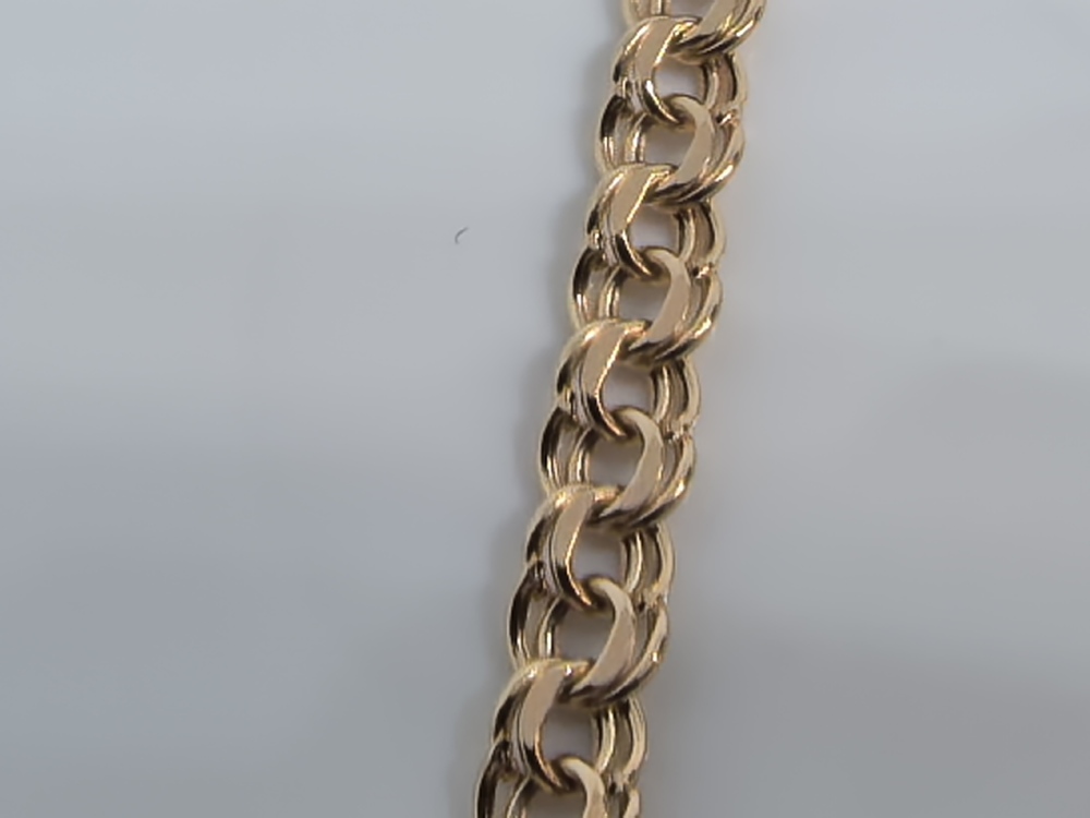 БРАСЛЕТ ПУСТОТЕЛЫЙ Бисмарк (Au 585)