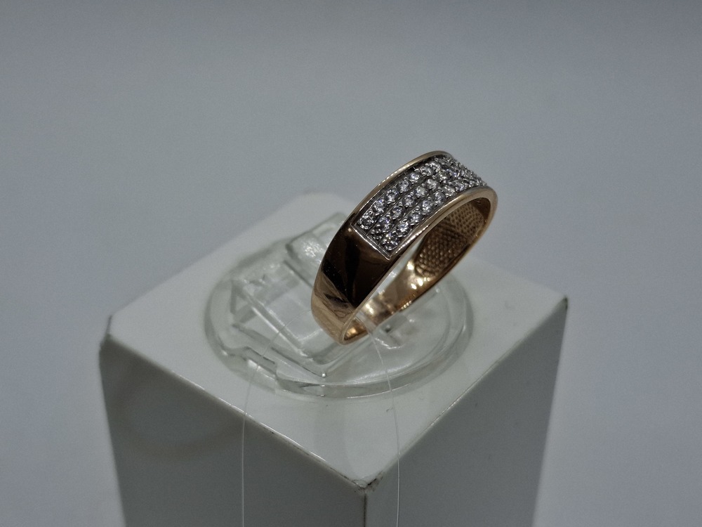 КОЛЬЦО С КАМНЯМИ (Au 585)